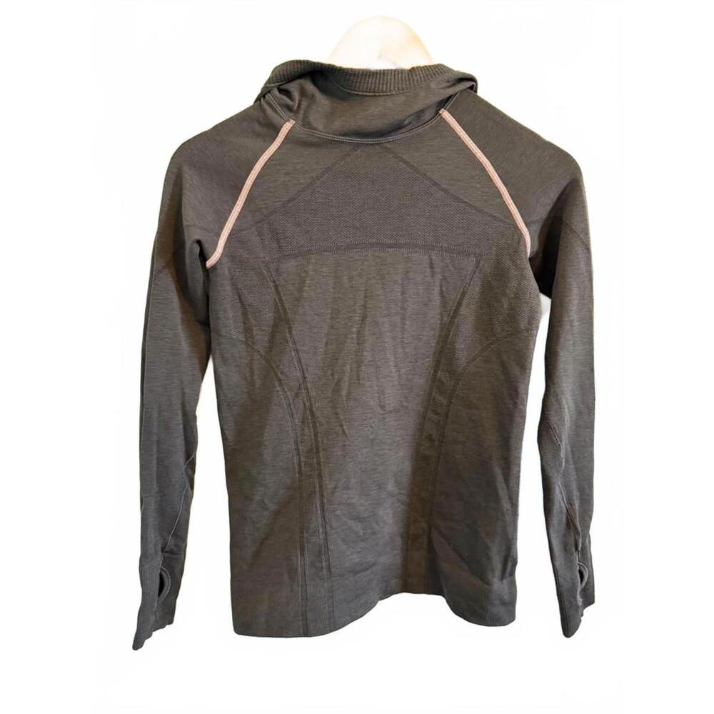 Girls Ivivva Grey Long Sleeve Shirt Hoodie Sz 12 Lululemon